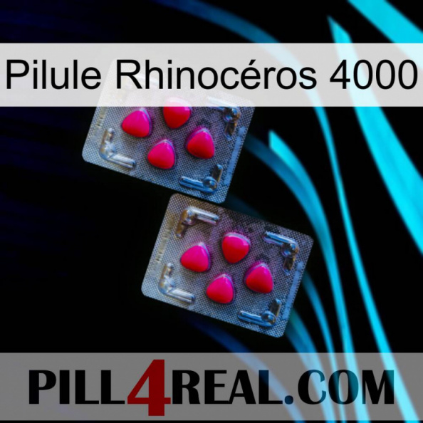 Pilule Rhinocéros 4000 14
